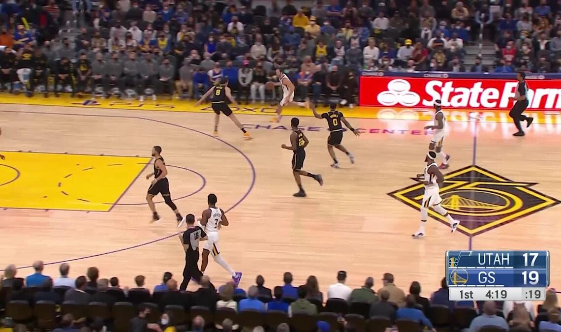 Bojan Bogdanovic with an and one vs the Golden State Warriors
