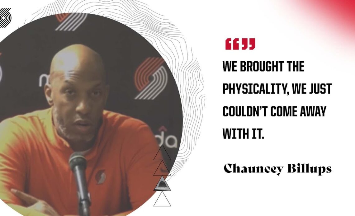 Chauncey Billups: "We brought the physicality, we just couldn’t come away with it."