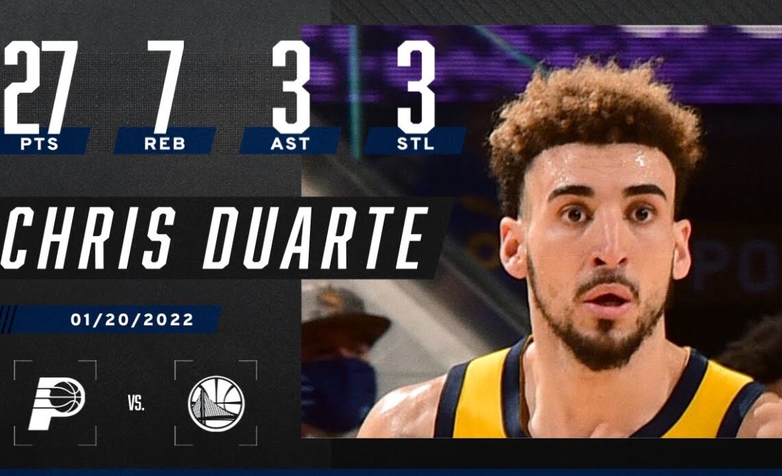 Chris Duarte STEALS THE SHOW with 27 PTS & 3 STL as Pacers prevail in OT 🔥🍿