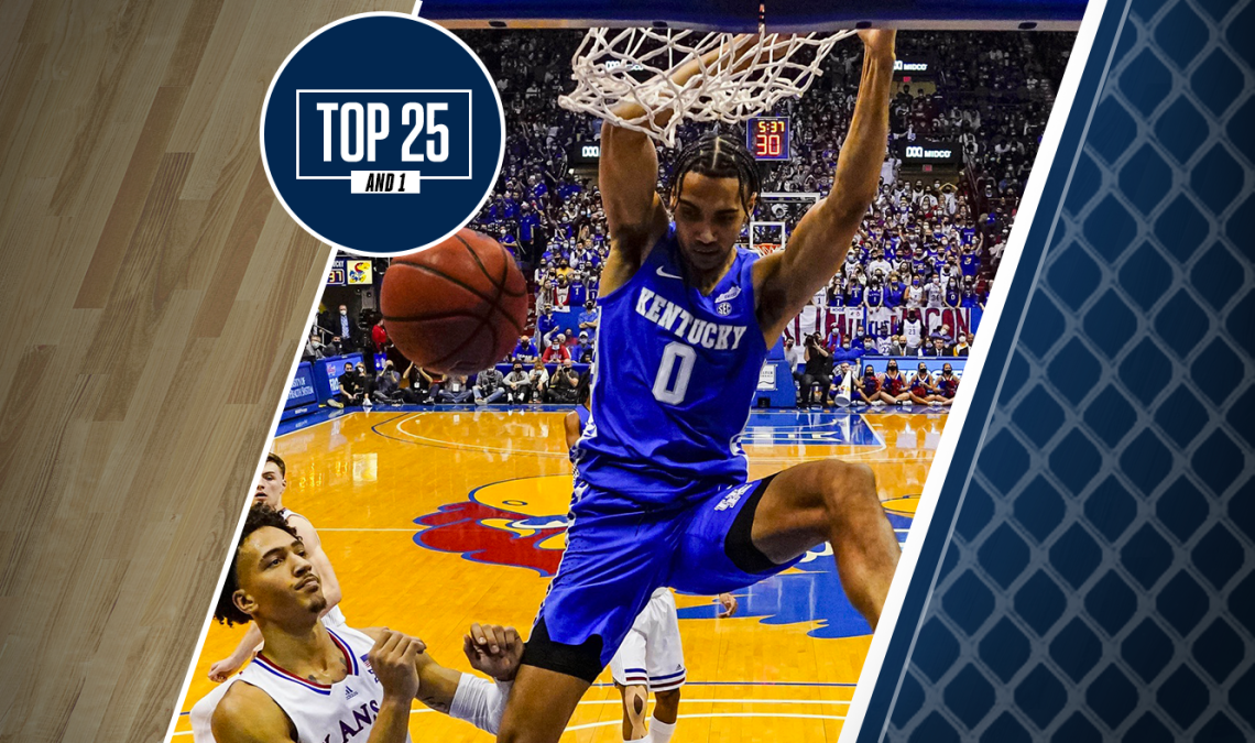 College basketball rankings: Kentucky up to No. 3 in Top 25 And 1 after impressive victory over Kansas