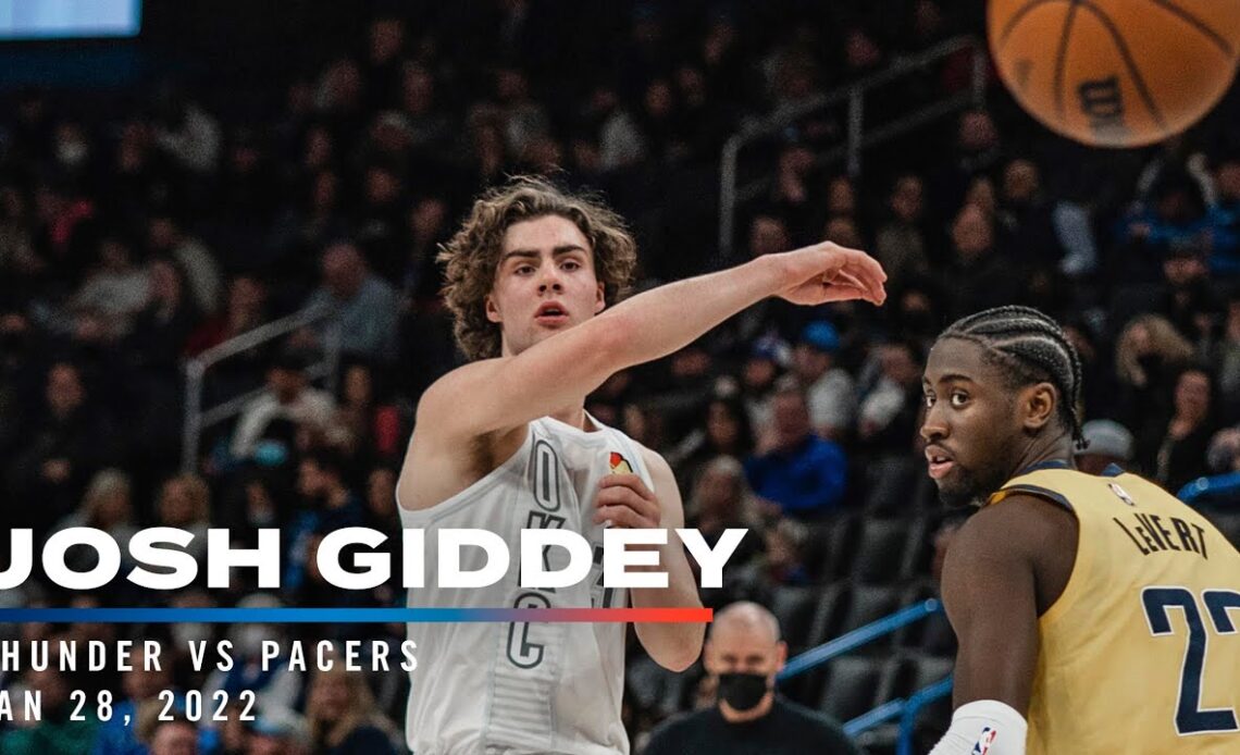 Highlights | Josh Giddey vs Pacers 01/28/2022