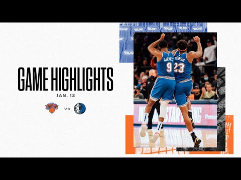 Highlights | Knicks Beat Mavericks and Score Fifth-Straight Home Win