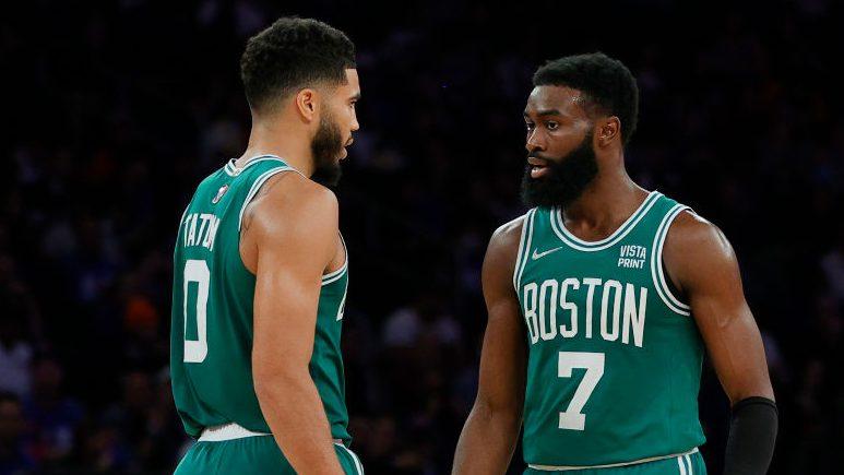 Jaylen Brown defends pairing with Tatum, “I think we can play together”