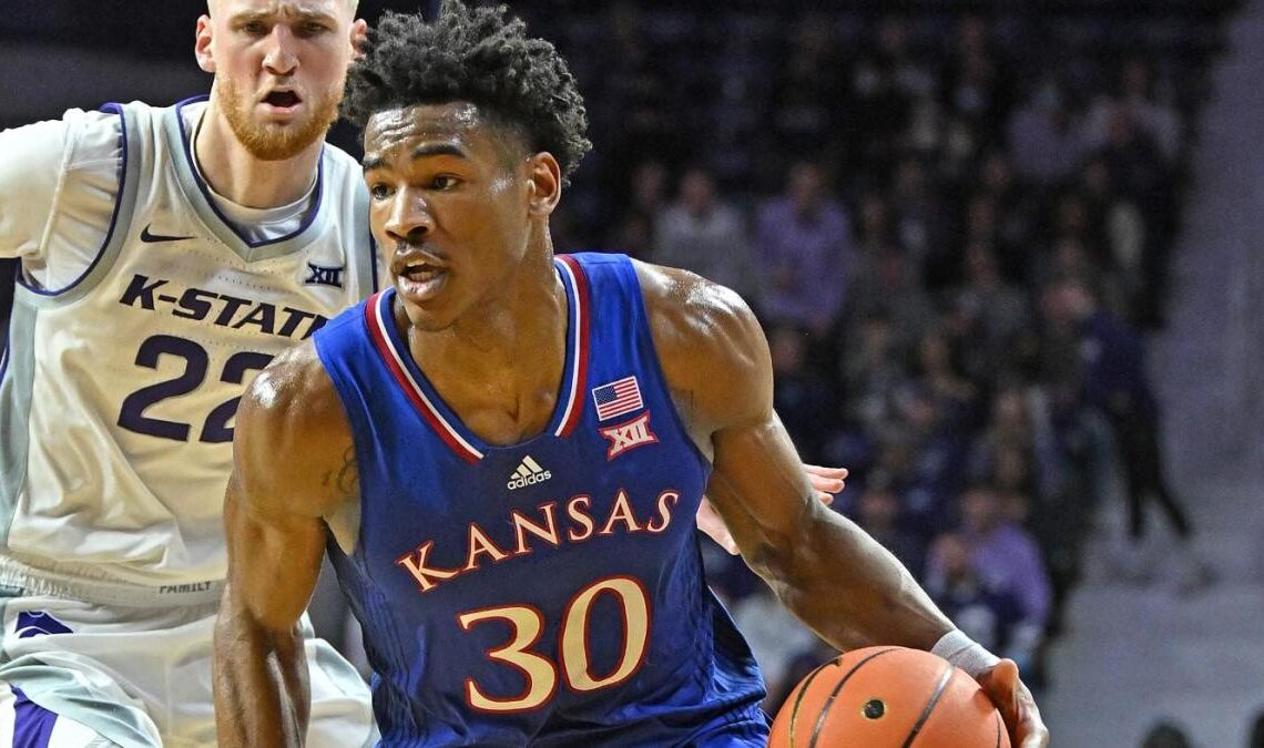 Kansas survives scare as No. 7 Jayhawks rally past Kansas State on Ochai Agbaji's game-winner in final seconds