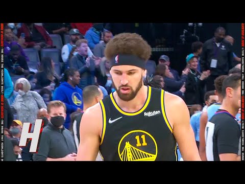 Klay Thompson Hits the Buzzer 3 with 1.1 Seconds Left  on Shot Clock🔥