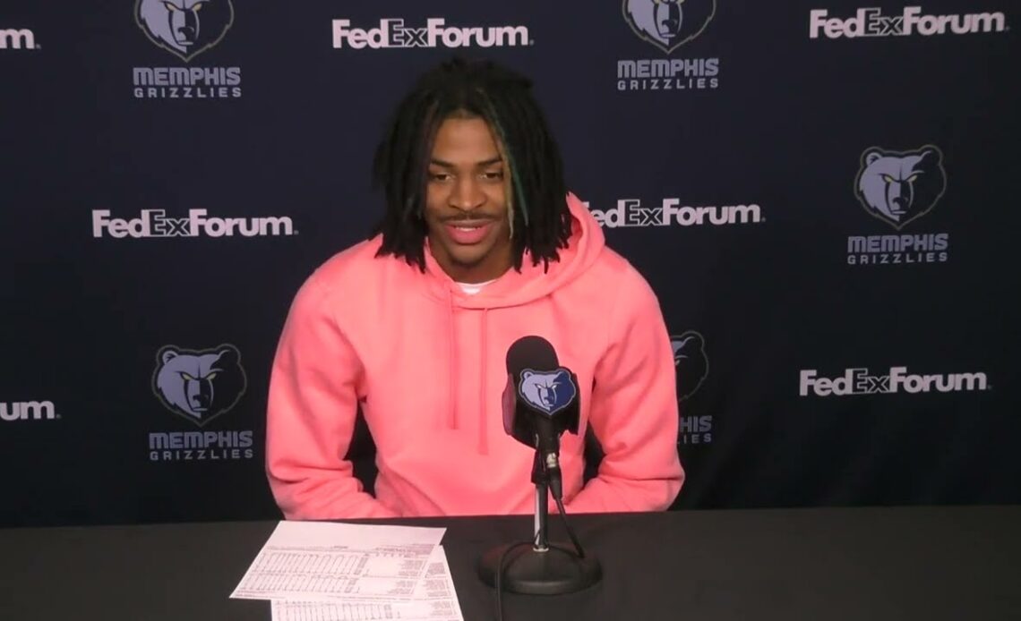 MEMvCHI: Ja Morant postgame 1.17.22