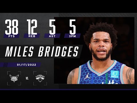 Miles Bridges ERUPTS for CAREER-HIGH 38 PTS on MLK Day 💯