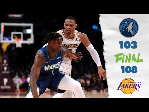 Minnesota Timberwolves Defeated By Los Angeles Lakers, 108-103 | January 2, 2022