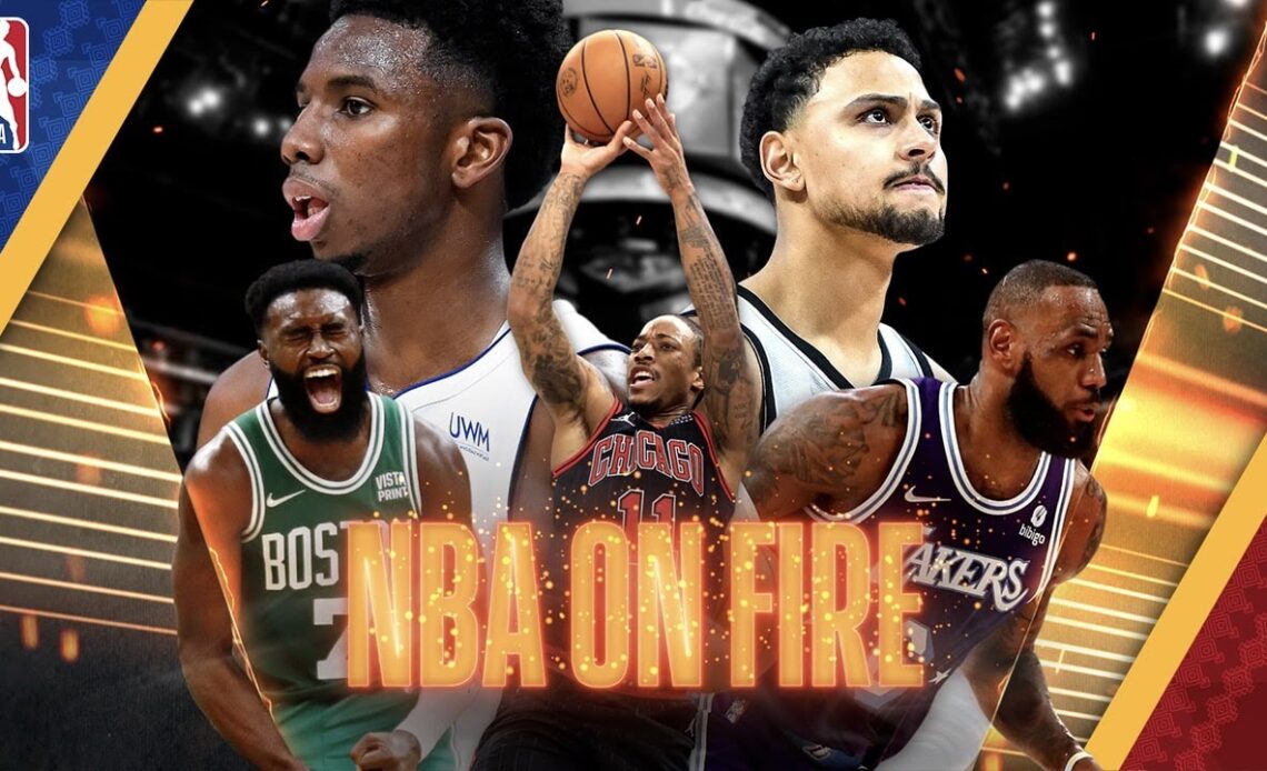 NBA On Fire feat. Jaylen Brown, LeBron James, Spurs @ Pistons & The Chicago Bulls 🔥