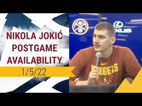 Nuggets Postgame Availability: Nikola Jokić (01/05/2022)