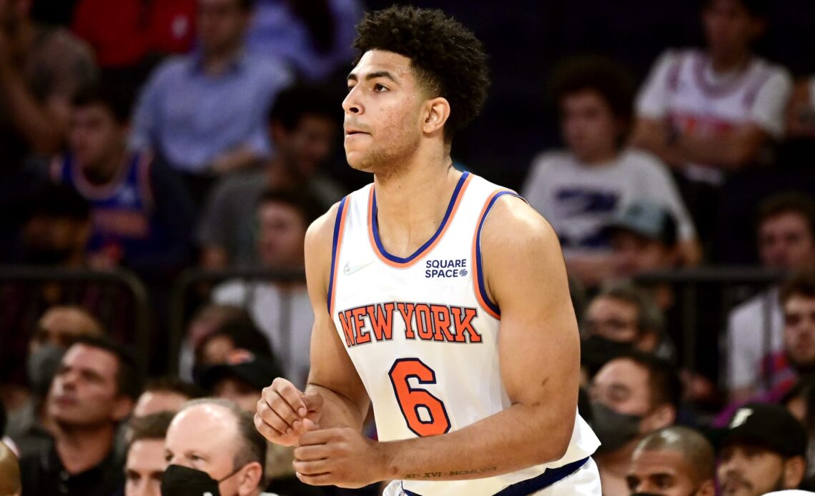 Quentin Grimes should replace RJ Barrett in the Knicks starting lineup