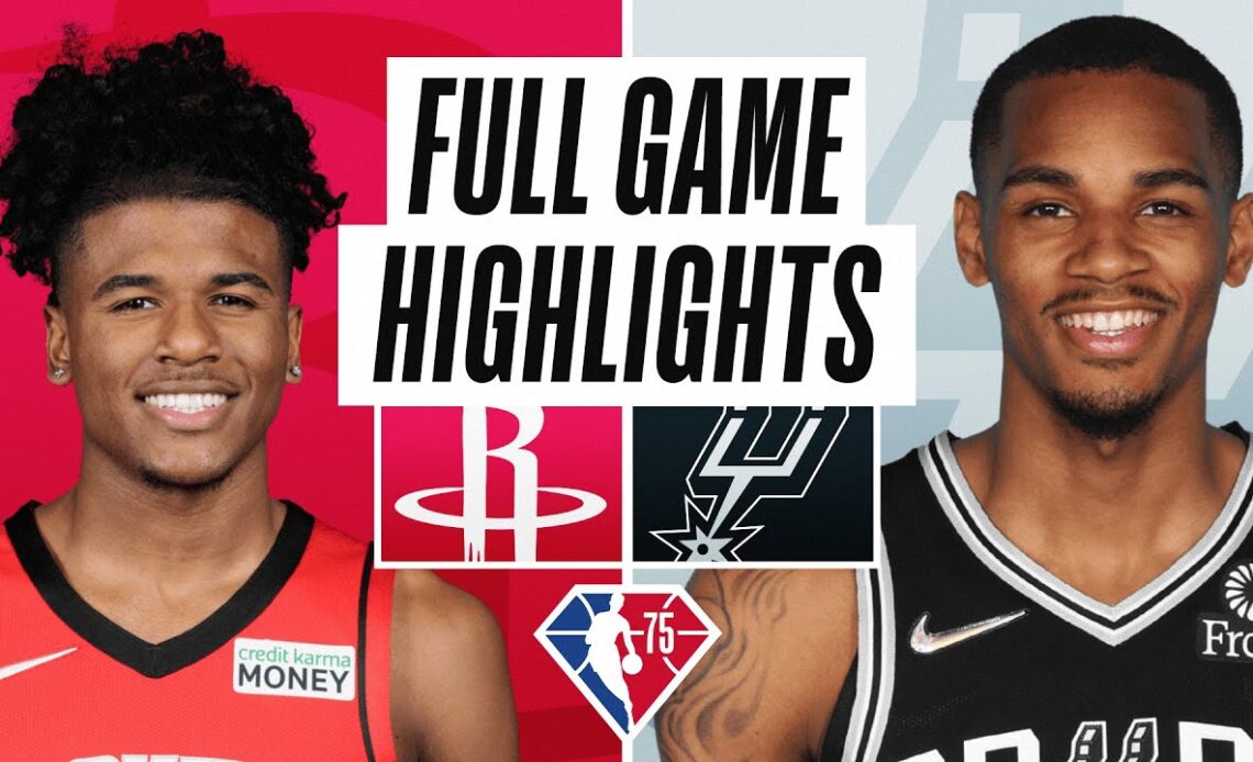 ROCKETS at SPURS | FULL GAME HIGHLIGHTS | January 12, 2022