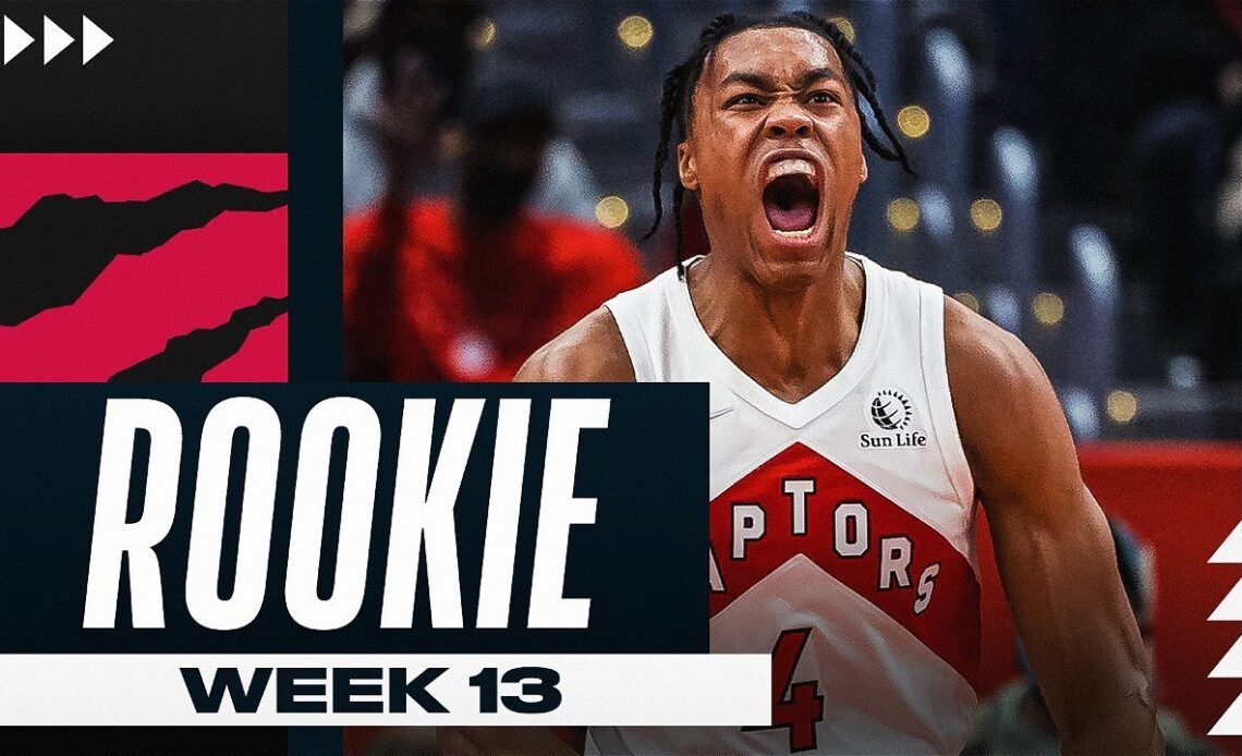 Scottie Barnes Brings The Heat In Miami | Top 10 Rookie Plays NBA Week 13
