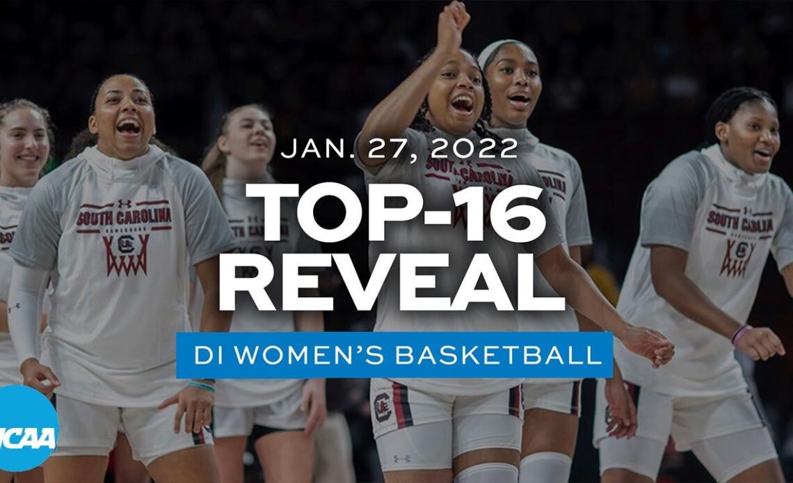 The top 16 seeds right now, revealed by the NCAA women's selection committee