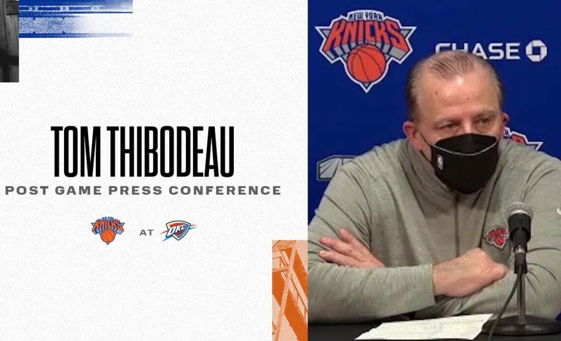 Tom Thibodeau | Knicks Postgame (12/31)