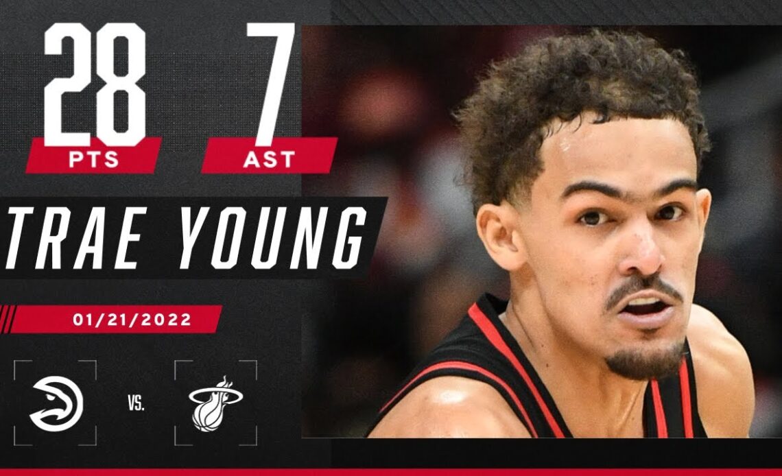 Trae Young drops 28 PTS & 7 AST against the Heat 🧊