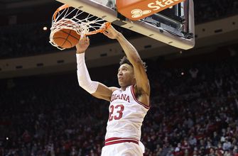 Trey Galloway and Trayce Jackson-Davis connect for a BEAUTIFUL alley-oop, Indiana gets statement victory against Ohio State
