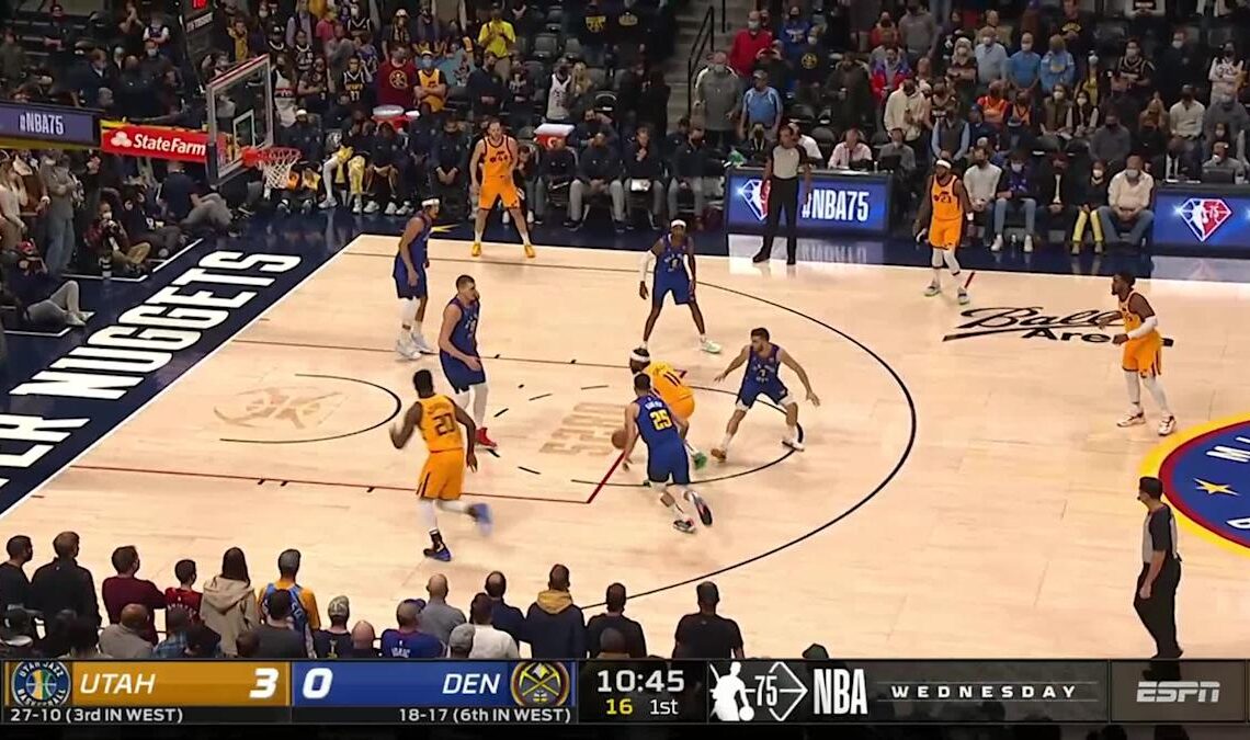 Udoka Azubuike with an alley oop vs the Denver Nuggets