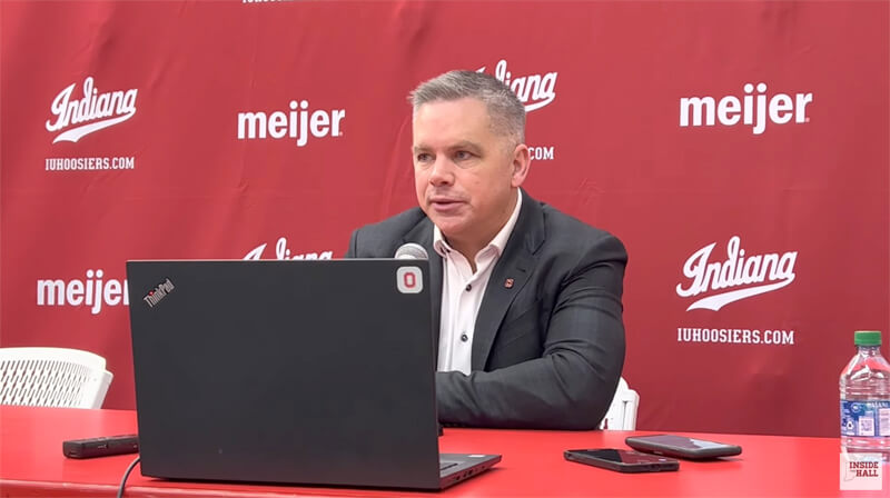 Video: Chris Holtmann, Meechie Johnson Jr. react to loss at Indiana - Inside the Hall