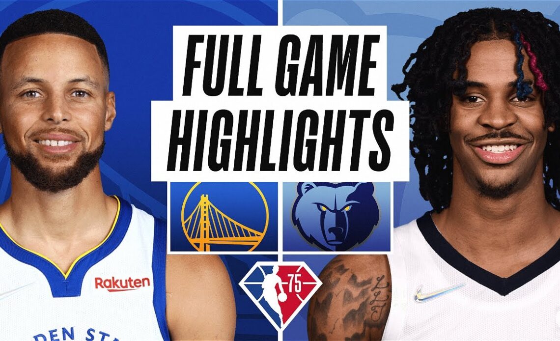WARRIORS at GRIZZLIES | FULL GAME HIGHLIGHTS | January 11, 2022