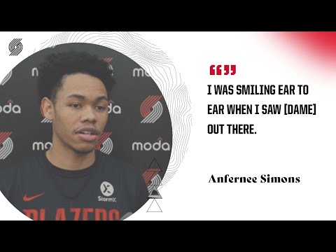 Anfernee Simons: "I was smiling ear to ear when I saw [Dame] out there."