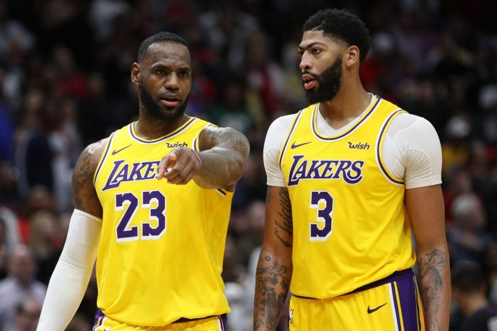 LeBron James Anthony Davis Lakers