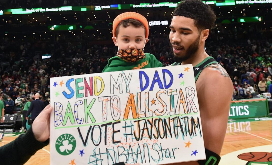 Celtics star Jayson Tatum talks on his son Deuce’s popularity, parenting in the NBA