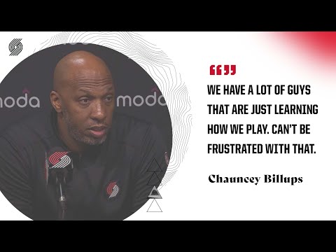 Chauncey Billups: "We have a lot of guys that are just learning how we play. Can’t be frustrated..."