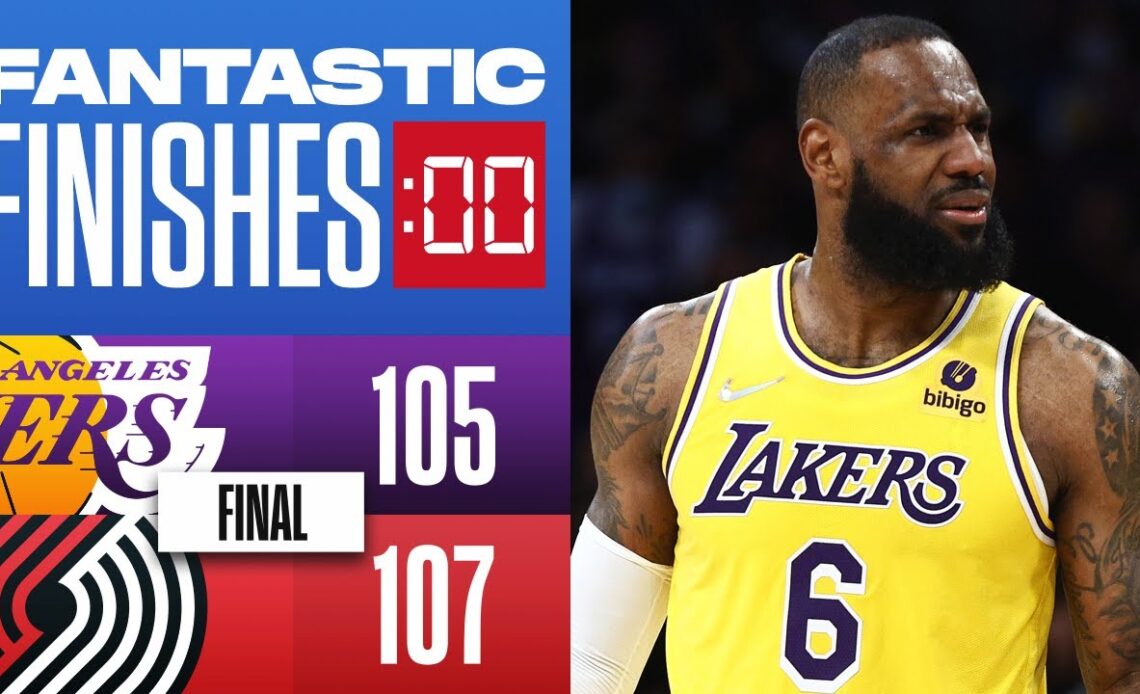 Final 2:41 WILD ENDING Lakers vs Trail Blazers 🔥🔥