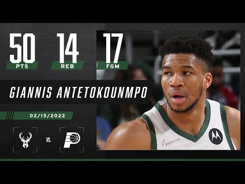 Giannis Antetokounmpo drops 50 PTS in Bucks’ win over Pacers 🦌