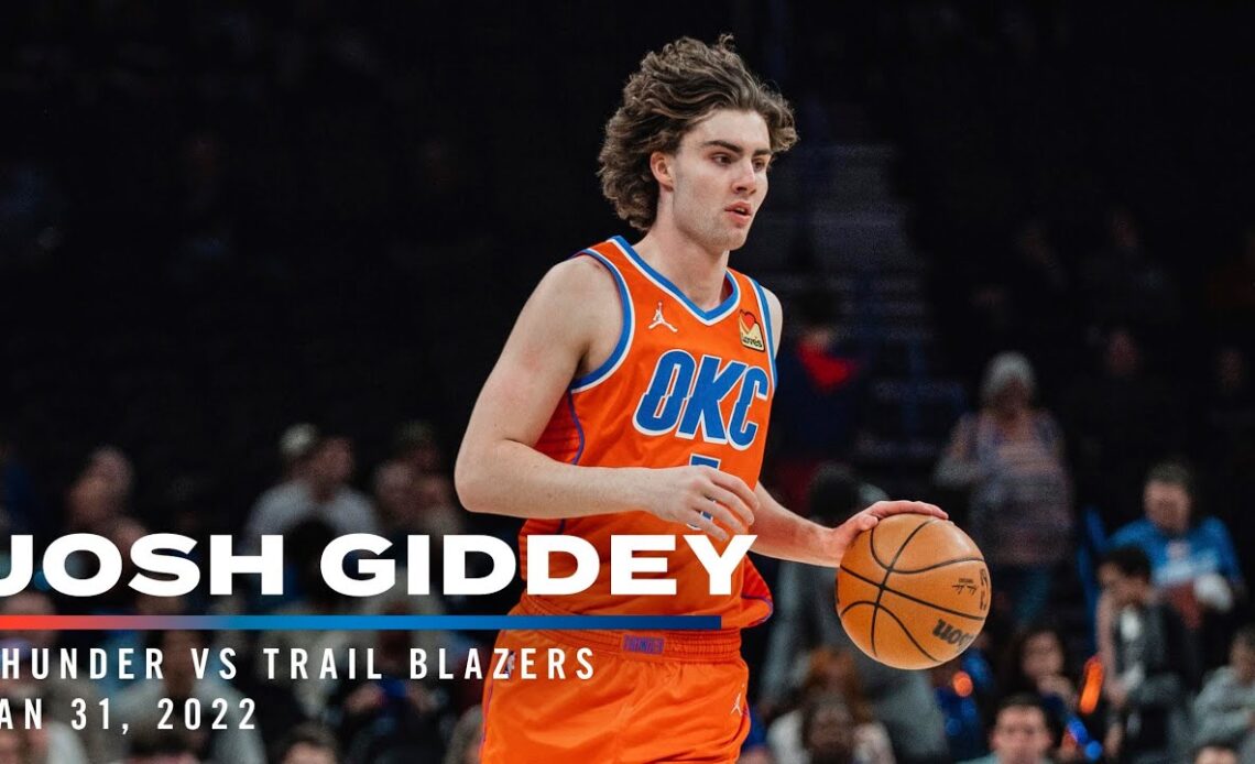 Highlights | Josh Giddey vs Trail Blazers 01/31/2022