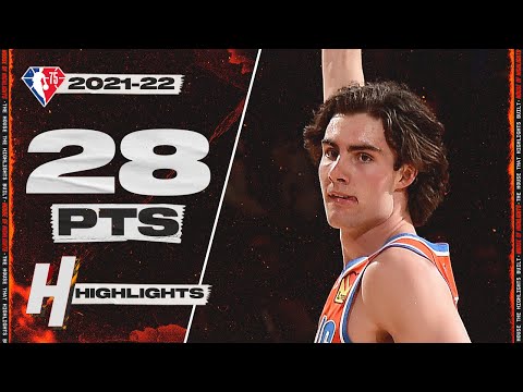 Josh Giddey Triple-Double 28 Pts 12 Ast 11 Reb Full Highlights vs Knicks 🔥