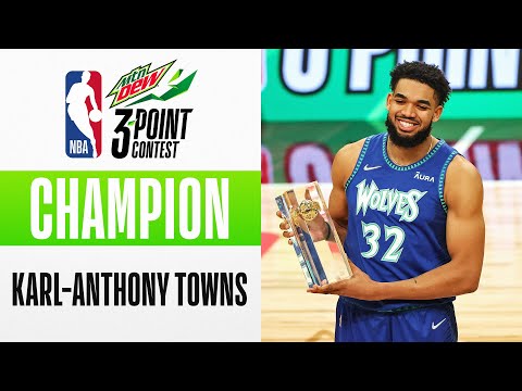 Karl-Anthony Towns Wins #MtnDew3PT Competiton! ❤ | 2022 NBA All-Star