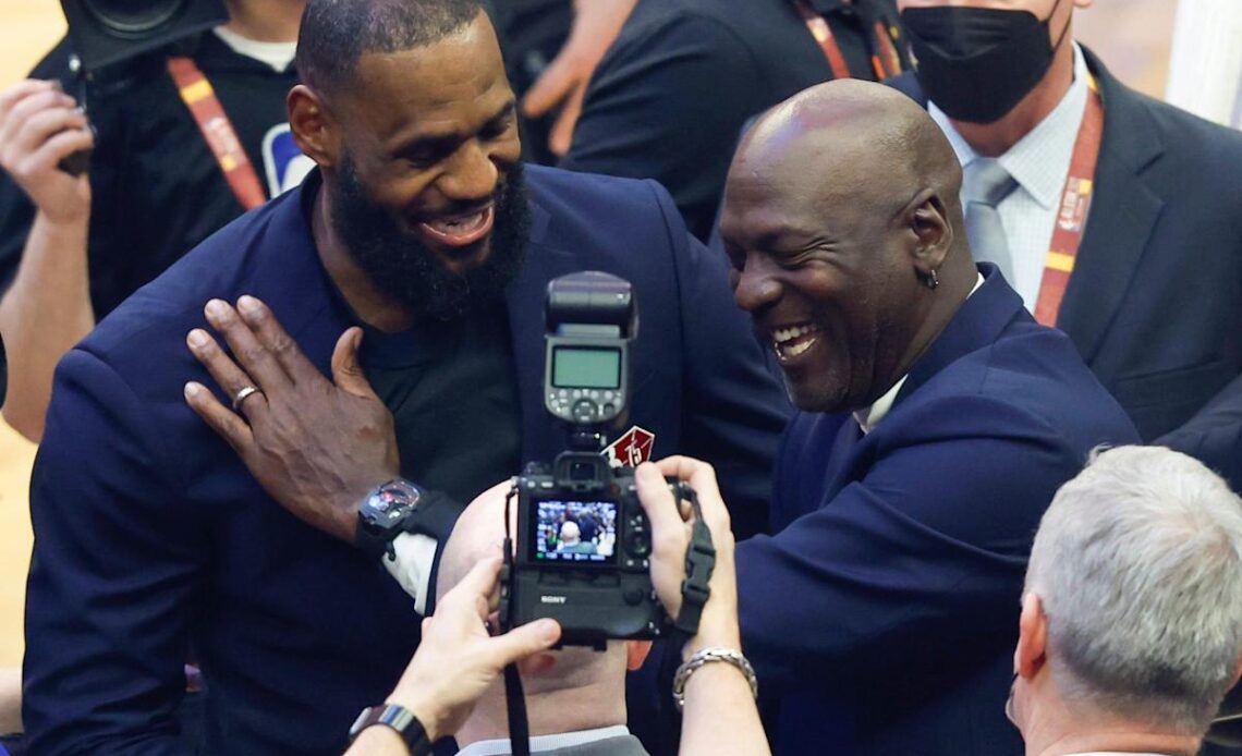 LeBron James 'humbled and appreciative' for chance to see Michael Jordan during NBA 75 celebration