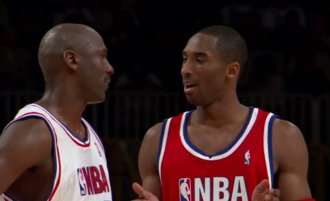 Michael Jordan & Kobe Bryant Competitive Moment 2003 All-Star 😄