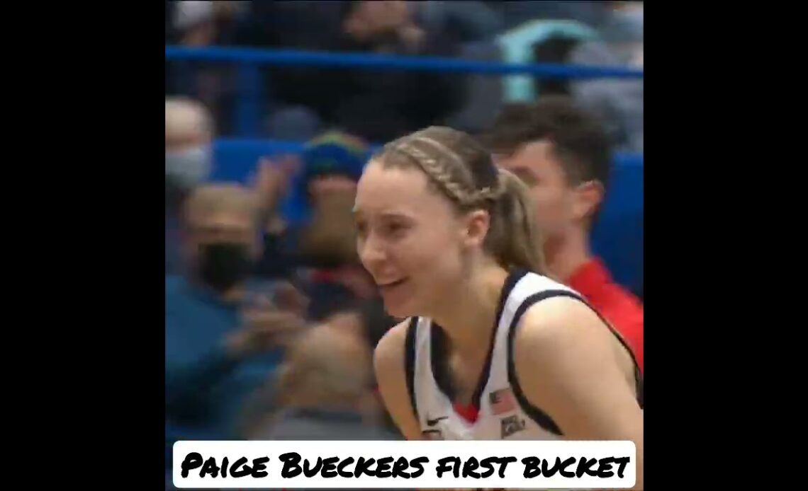 Paige Bueckers Hits 1st Shot For #7 UConn Huskies In Return From Injury In December! #short #shorts