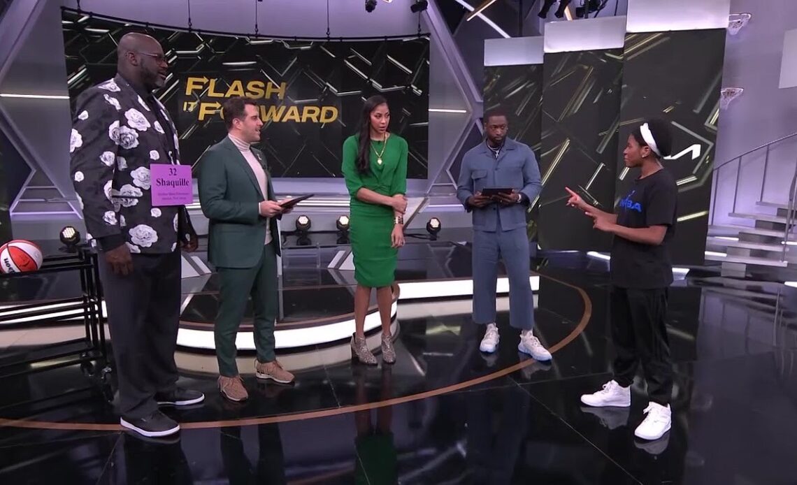 Spelling Bee Champ Zaila challenges Candace Parker to a math problem with Shaq & Dwyane Wade.