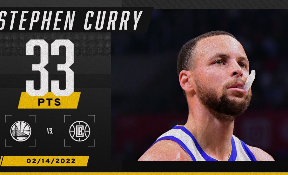 Steph Curry drops 33 PTS vs. Clippers 🍿