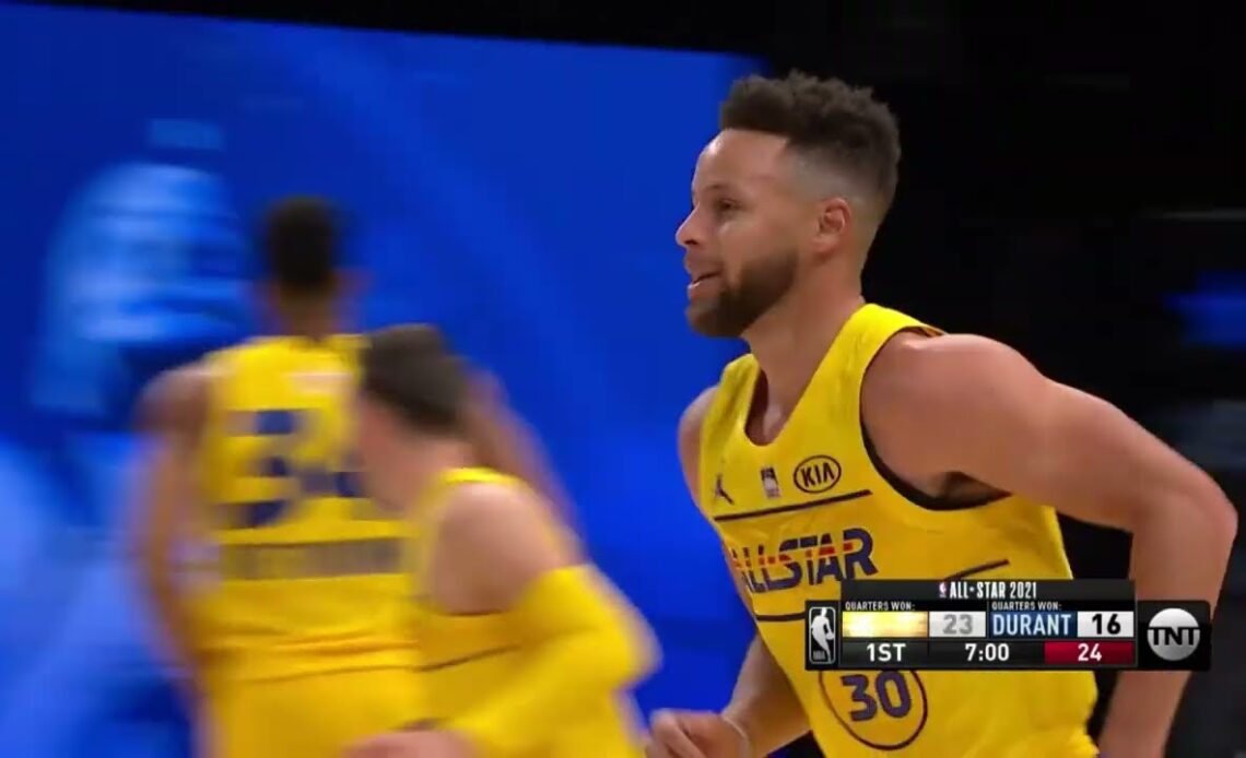 Steph No Look 3s Back-To-Back All-Stars  👀