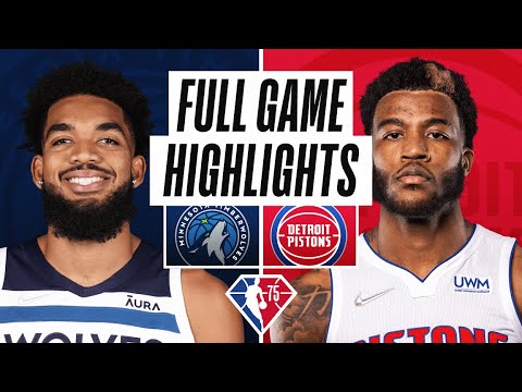 TIMBERWOLVES at PISTONS | FULL GAME HIGHLIGHTS | February 3, 2022