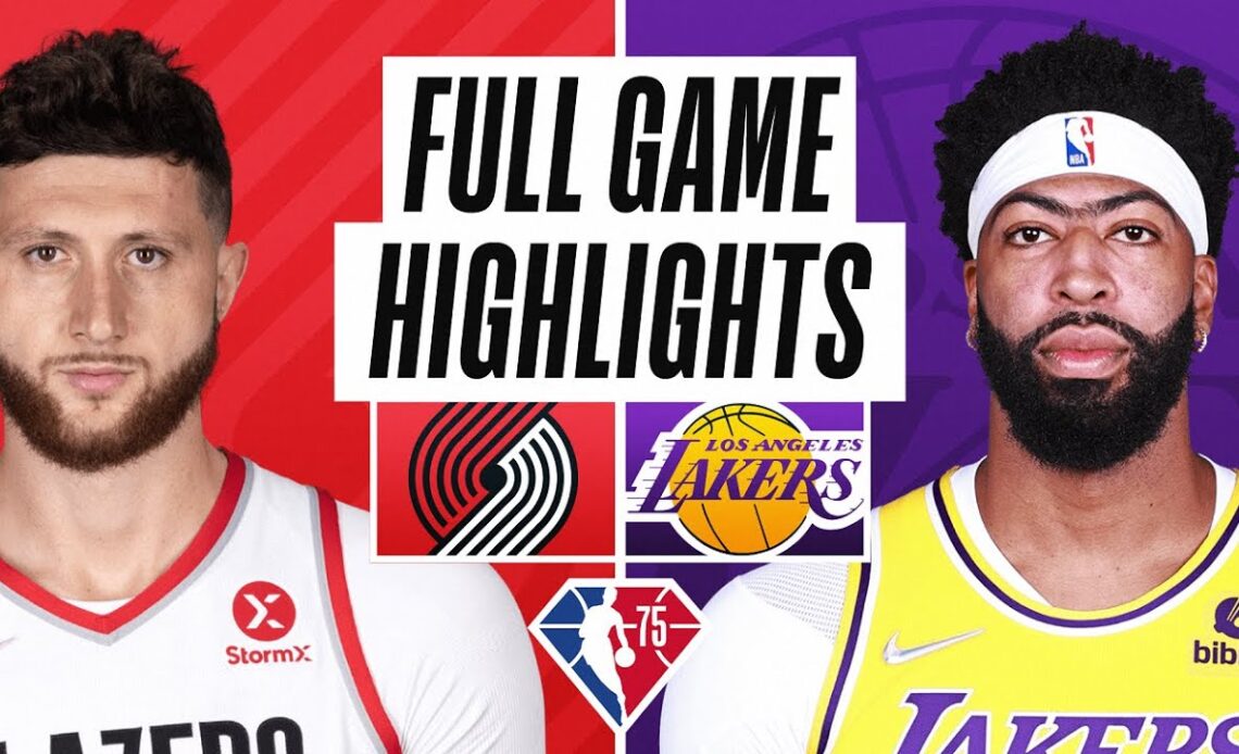 TRAIL BLAZERS at LAKERS | FULL GAME HIGHLIGHTS | February 2, 2022