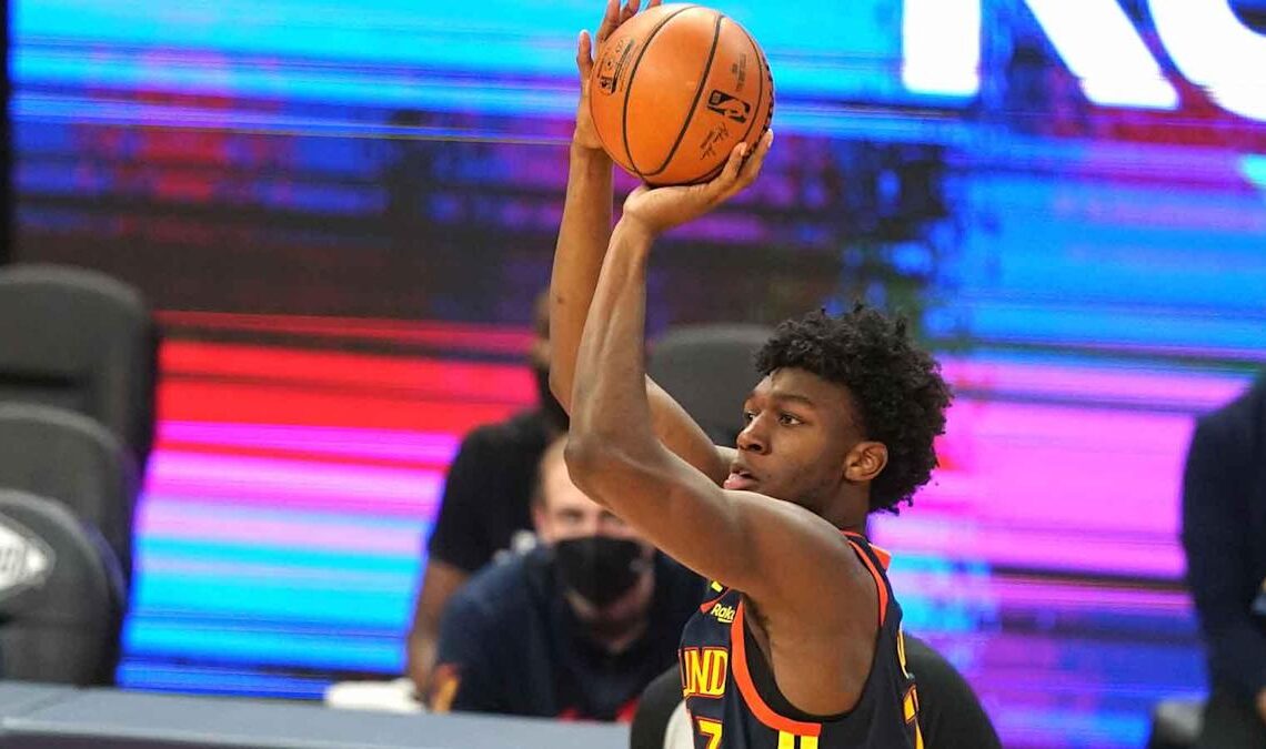Warriors' James Wiseman 'looked great' returning to practice with teammates