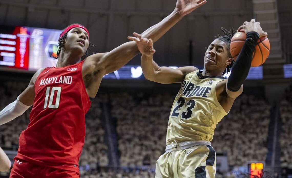 Williams’ late block preserves No. 3 Purdue’s win over Terps