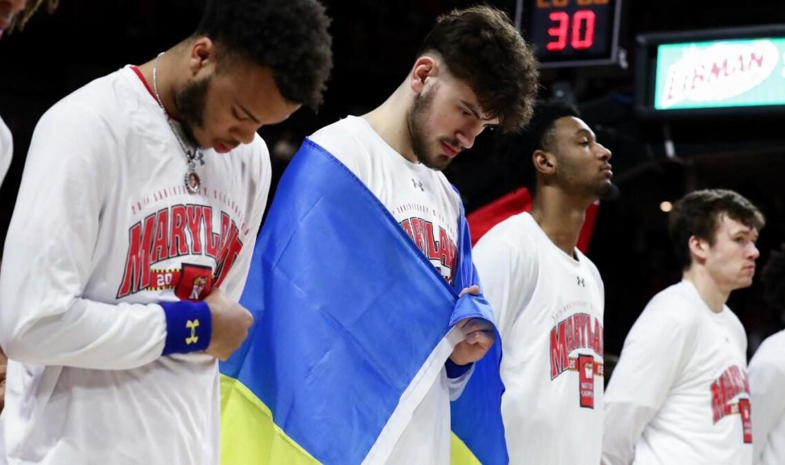 As war escalates half a world away, Ukrainian college basketball players share their shock, pride and fears