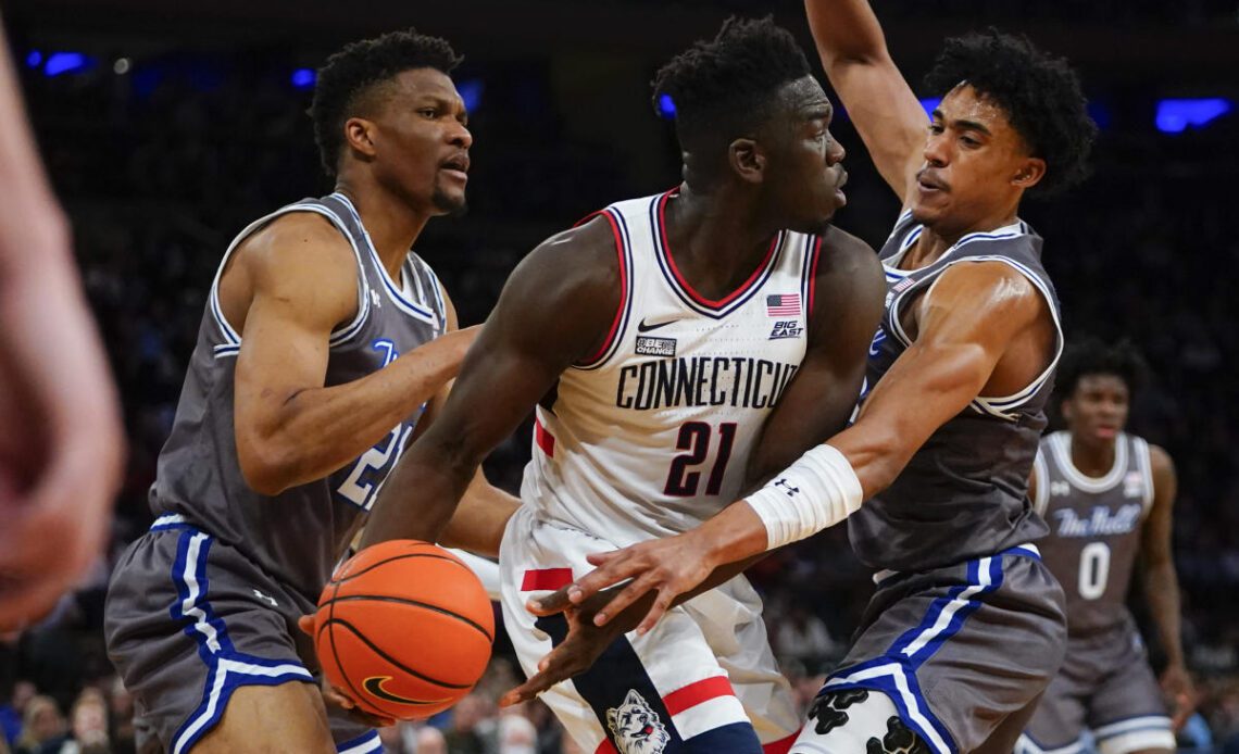 Cole leads No. 20 UConn past Seton Hall to Big East semis