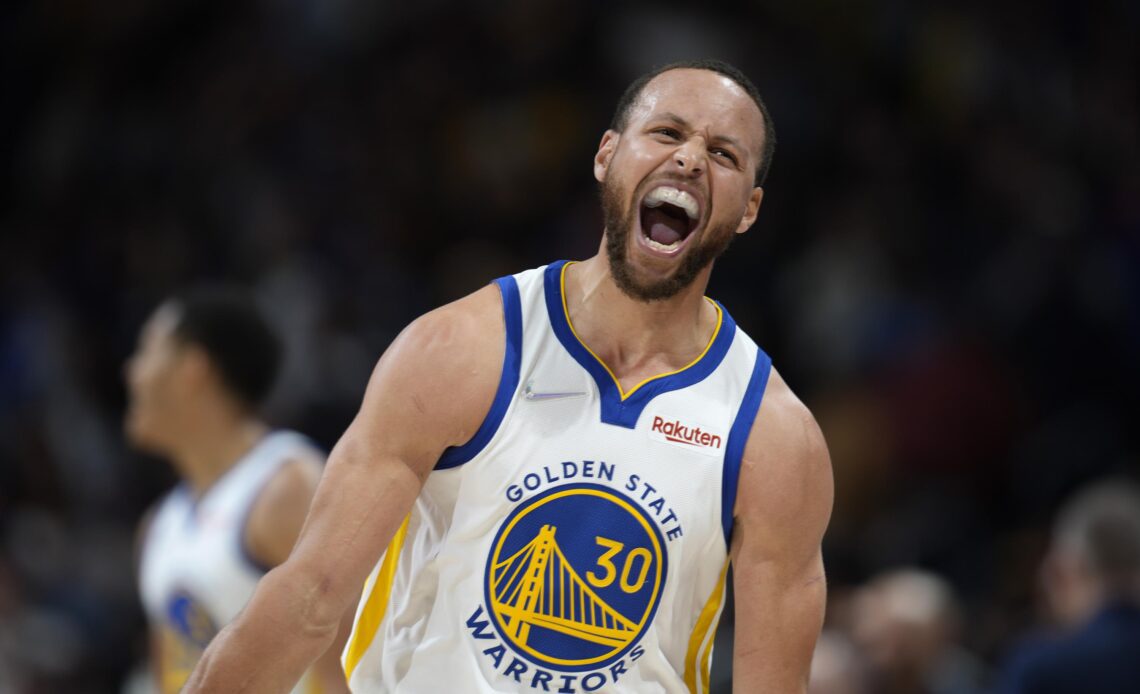 Curry scores 34 points, Warriors beat Nuggets 113-102