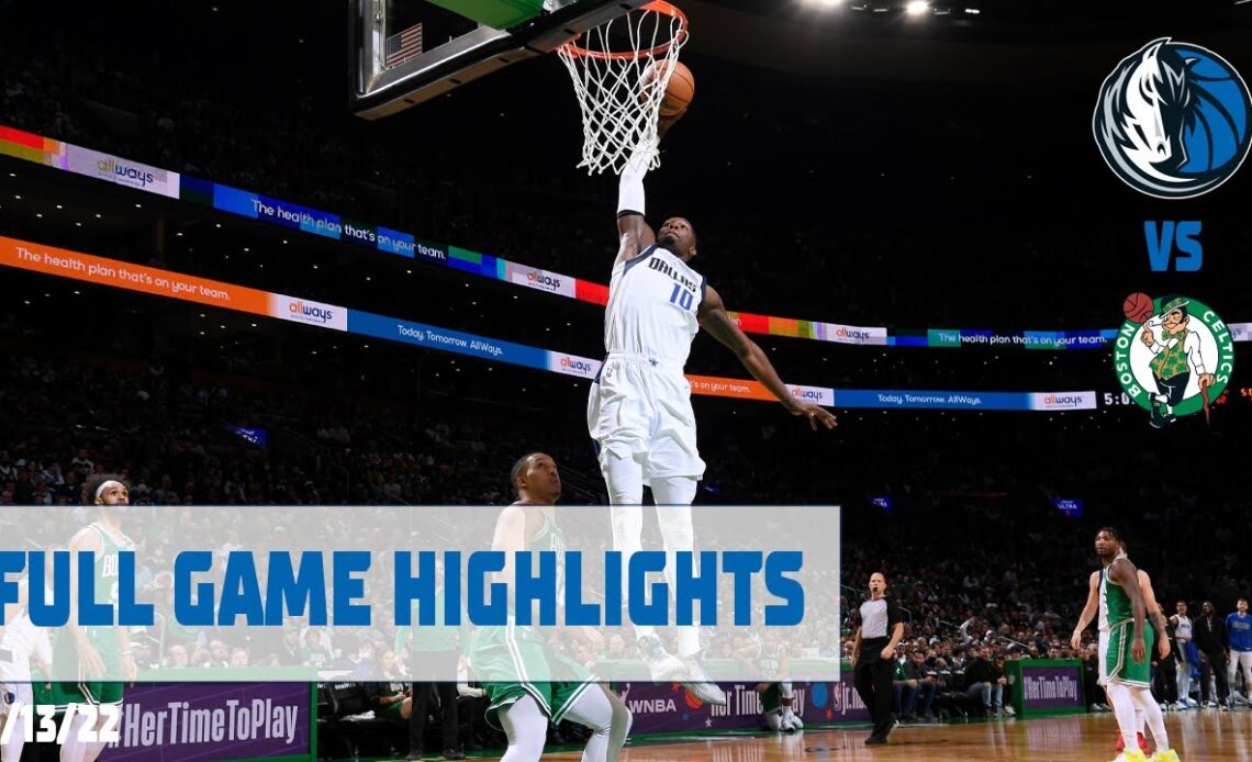Dorian Finney-Smith (19 Points) Highlights vs Boston Celtics