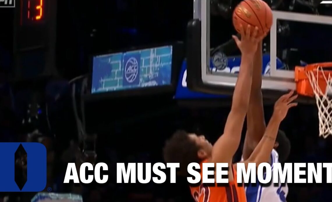 Duke's Paolo Banchero & Mark Williams Show Off Big-Time Blocks In Brooklyn | ACC Must See Moment