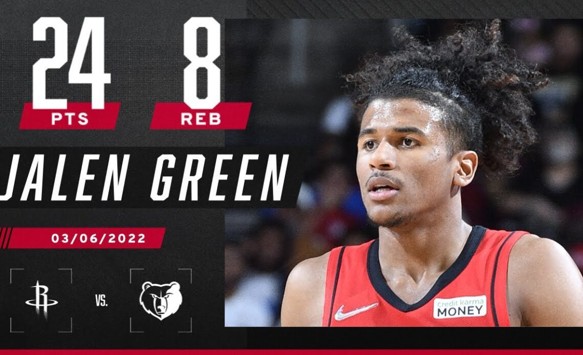 Jalen Green's 24 PTS help cap off Rockets' 14-PT comeback over Grizzlies 🚀