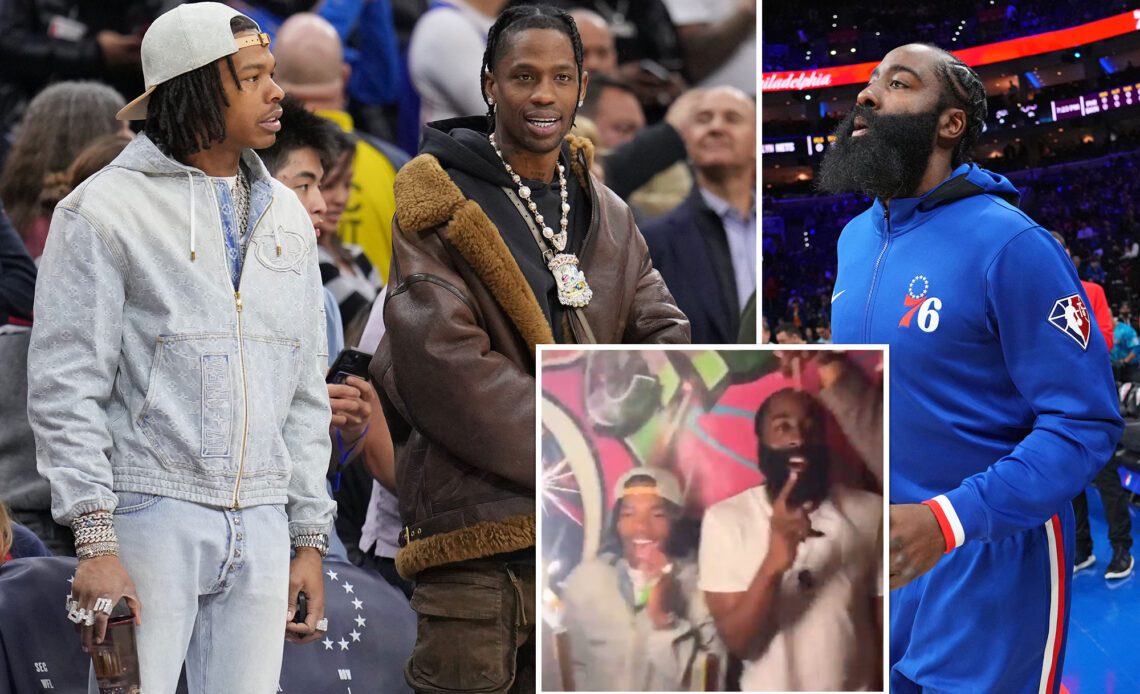 James Harden partied with Travis Scott, Lil Baby after 76ers loss